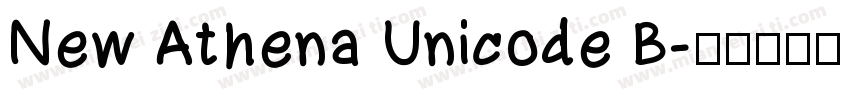 New Athena Unicode B字体转换
